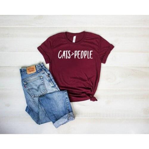 Cats People Mom Mother Tshirt Women Cotton Kawaii Fashion Shirt Plus Size O Neck Graphic Mama Lady T-shirt Short Sleeve Top Tees