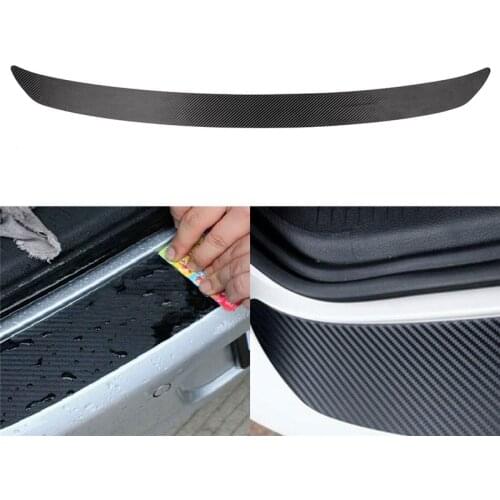 Hot sale Waterproof Carbon Fiber Rear Bumper Sticker Trim Protector 42.5in*2.8in