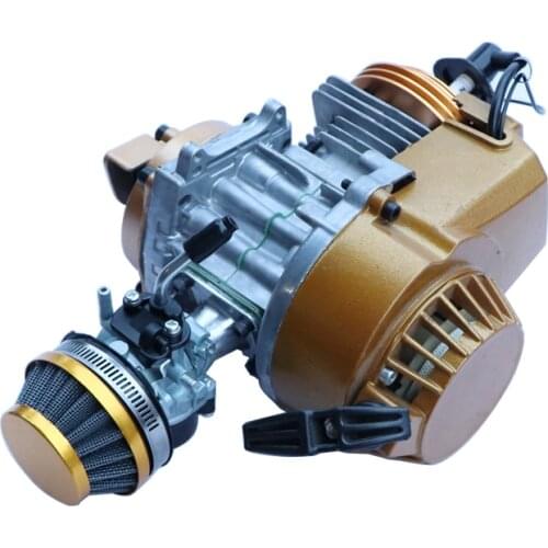 Motorbike Pocket Bike 2 Stroke Pull Start Engine For Pocket Bike Go Kart Dirt Bike Petrol Scooter Motor Motocross Engines 49CC