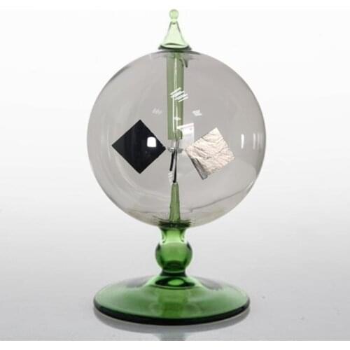 Creative Radiometer Crookes Handmade Green Solar Power Spinning Vanes Windmill Applicable Party Home Decoration