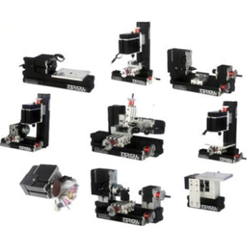 TZ8000M 60W Metal 8 in 1 Mini lathe/60W,12000rpm Mini 8 in1 lathe Kit/8in 1 Metal lathe/Drilling,Milling,Sanding Machine