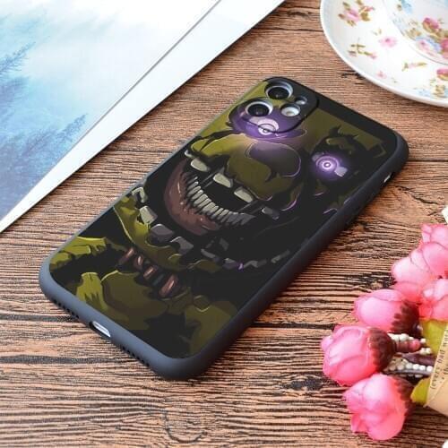 For iPhone Creepy Springtrap Design Fnaf Print Soft Matt Apple iPhone Case