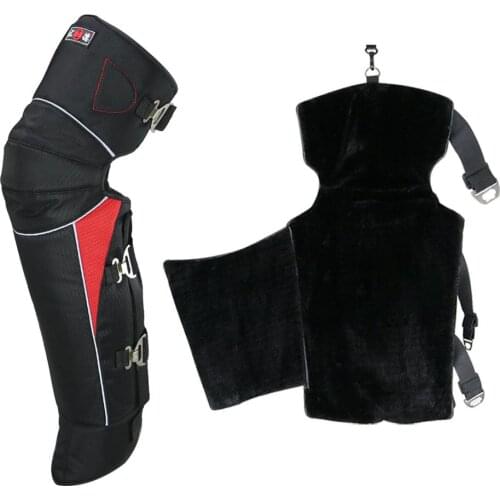 1 Pair 70*60cm Winter Motorcycle Knee Pads Adjustable Windproof Warm Gaiter Legging Legs Cover Detachable Cycling Knee Pads