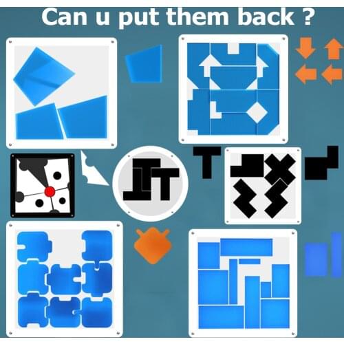 Newest Plastic Jigsaw Puzzles Children Adults Educational 3D Puzzles Games Toys Learning Environmental Assemble Toy