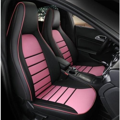 Custom car seat cover leather for auto Mercedes benz E200 E260 E300 E320 E350 E400 E500 Accessories Seat Cover Cars Protectors
