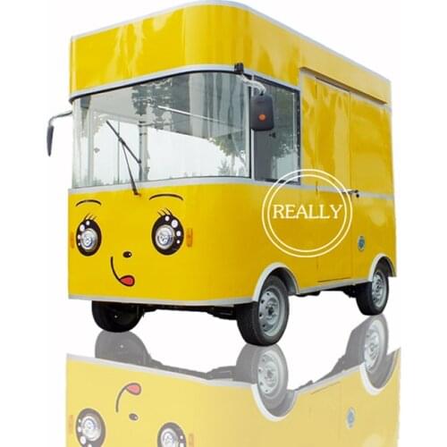Attractive apperance outdoor electric ice cream trucks street food trailer kiosk cart