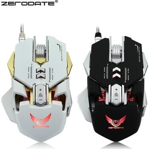 Professional Optical Programmable Wired LED Gaming Mouse Adjustable 3200 DPI Beetle Creative 3D 7 Button Mice