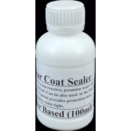 Clear Coat Sealer - Water based Topcoat Vanish of aluminum leaf Real gold silver leaves and Powder diluent 100 ml per bottle