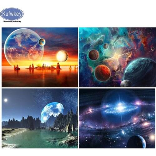 Christmas landscape Diamond Painting Crystal"Universe scenery"diamond mosaic round drill Cross Stitch 3d Embroidery,Cartoon,art