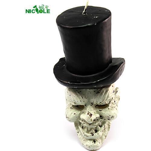 Nicole Silicone Soap Candle Mold 3D Devil Clown Shapes Halloween Mould DIY Handmade Craft Resin Clay Decorating Tool