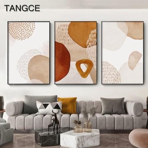 Scandinavian Bohemian Colorful Wall Posters Prints Abstract Canvas Paintings Pictures Living Room Decoration Minimalist Wall Art