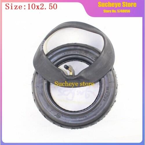 Upgrade 10 Inch 10x2.50 Inflatable Tyre and Inner Tube 10x2.50 Pneumatic Tire Fits Electric Scooter Balance Drive Bicycle Tyre