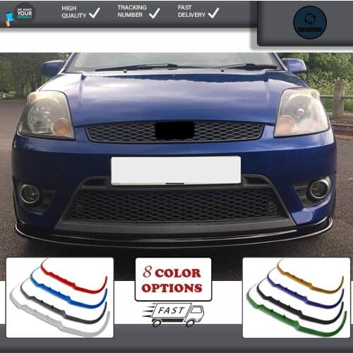 For ford fiesta mk6 front lip universal spoiler lip bumper 3 piece free fast shipping designed full harmony body kit design