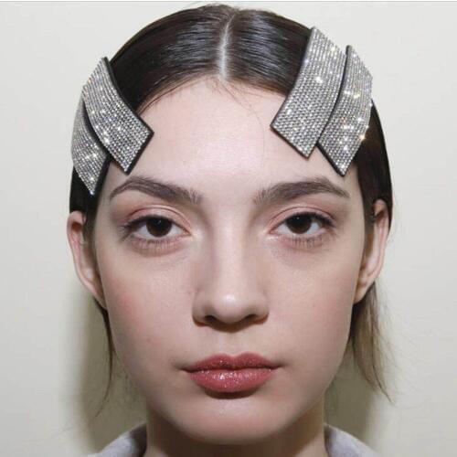 60pcs/lot DIY Simple Multi Drill Rectangular Set Auger Hair Clips Catwalks Hairpin Hair Styling Tools Accessories HA1385