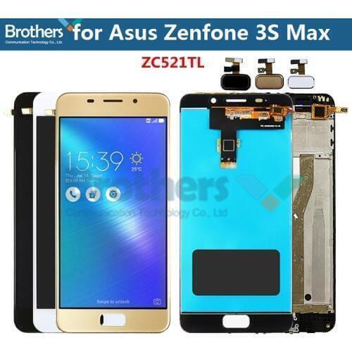 For Asus Zenfone 3s Max ZC521TL LCD Display With Frame Touch Screen Digitizer for ASUS ZC521TL LCD Assembly LCD Screen Test Top