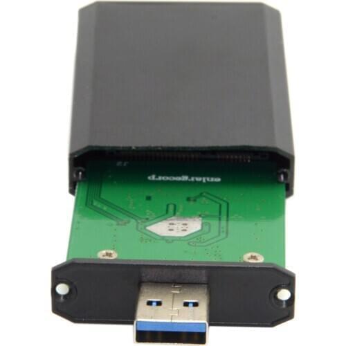 Zihan Mini PCI-E mSATA to USB 3.0 External SSD PCBA Conveter Adapter Card with Enclosure
