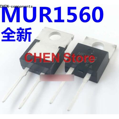 10pcs New MUR1560G RHRP1560 T0-220 15A600V
