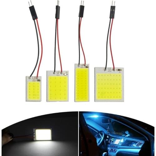 1x C5W C10W LED COB Bulb Festoon 31mm 36mm 69mm 42mm 12V White 5W5 T10 W5W COB LED Light Car License Plate Interior Reading lamp