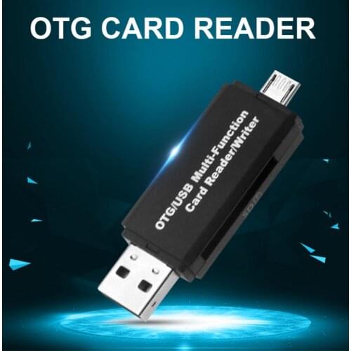 2 In 1 OTG Card Reader High-speed USB 2.0 Universal OTG TF/MicroSD For Android Computer Extension Headers