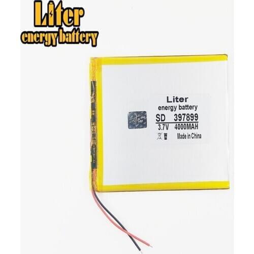 397899 3.7V 4000mAH polymer lithium ion battery Li-ion battery for tablet pc 7 inch 8 inch