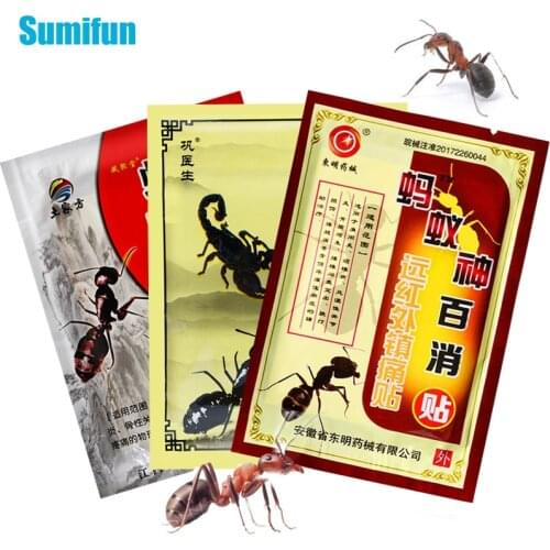 3Types Ant Arthritis Medical Herb Patch Spine Joint Cervical Spondylosis Plaster for Neck And Shoulder Pain Relief Patches 8pcs