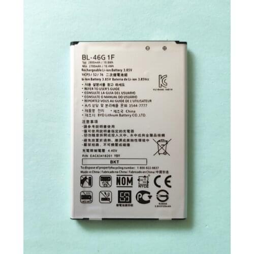 2019 New LG BL-46G1F Battery For LG K20 TP260 K425 K428 K430H m250 MS250 X400 LGM-K121K k10 2017 Version 2800mAh