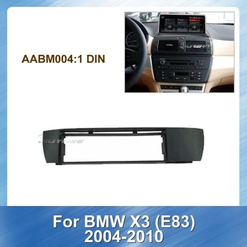 1Din Car Radio Fascia Audio Frame For BMW X3 E83 2004-2010 Car DVD frame Fascia Install Trim Kit Fitting Frame Dash board