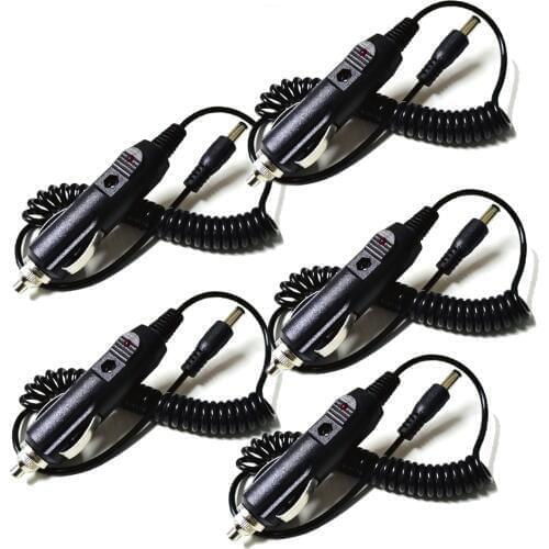 Walkie Talkie Car Charge Cable for Baofeng UV-5R Radio Charger Dock DC 12V Cigarette Lighter Slot 5R 5RE 5RA Base Charger Cord