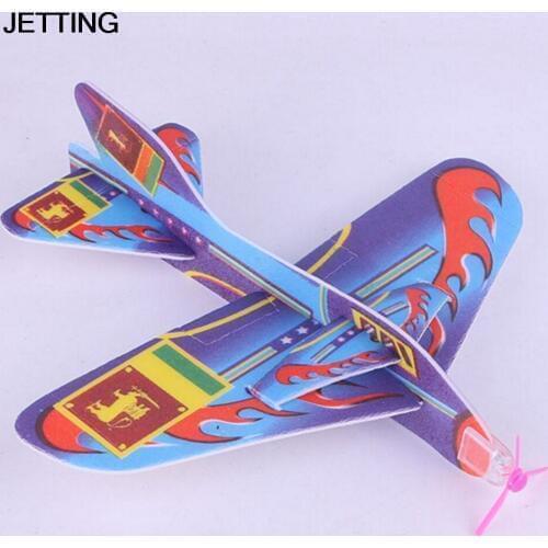 Paper Airplane Model Imitate Birds Aircraft Toys DIY Assembly Flapping Wing Flight For Children Flying Kite 18.5*19 cm