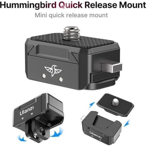 Ulanzi Hummingbird Quick Release System DSLR GoPro 9 Ball head Tripod Magic Arm Quick Switch Kit Accessoreis Quick Realse Plate