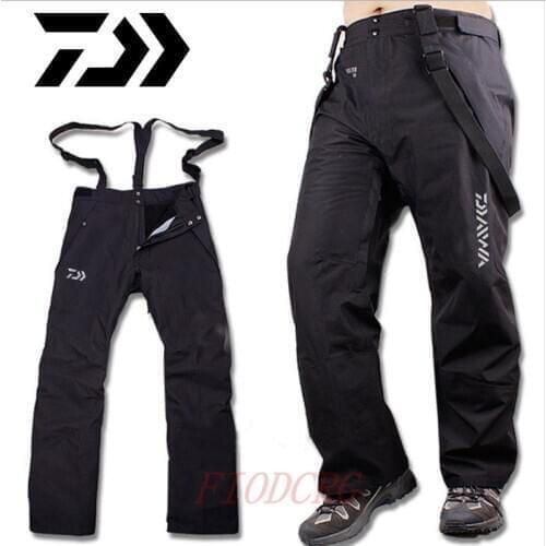 Daiwa 3-in-1 Winter Fishing Fleece Waterproof Outdoor Hiking Pants Softshell Camping Trekking Climbing Training Male Trousers