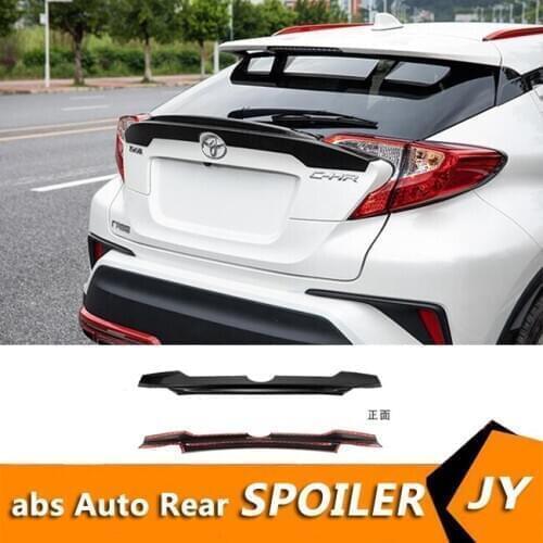 For CHR C-HR Roof Spoiler 2018-2019 Toyota CHR C-HR Roof Spoiler DYTF ABS Material Car Rear Wing Primer Color Rear Spoiler