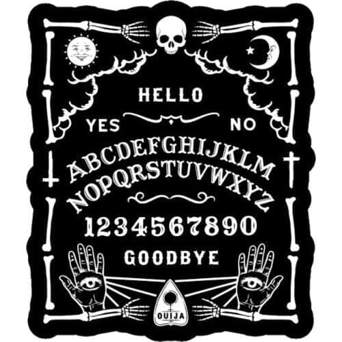 Ouija Board Enamel Pin Hello Yes Or No divination Planchette Brooch Not Dead Yet Badge Mystifying Oracle Jewelry