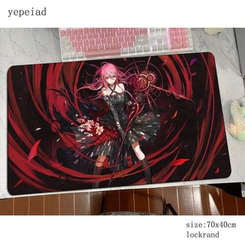 Guilty Crown padmouse HD pattern accessory 800x400x3mm mouse pad Fashion gaming enterprise rubber mats keyboard mouse mat gamer