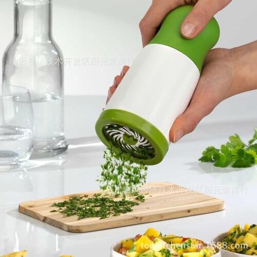 Herb Coriander Shredder Chopper Manual Seasoning Spice Parsley Mill Grinder Vegetable Fruit Cutter Kitchen Cooking Gadget