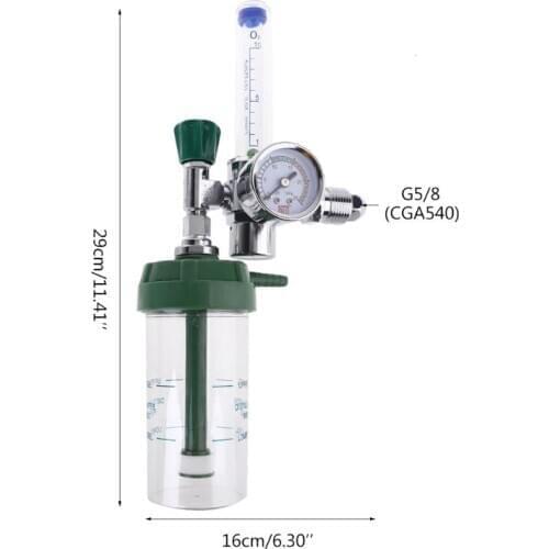Oxygen Inhaler Regulator Pressure Flowmeter Outlet Male Thread G5/8-14 (CGA-540) Dropshipping