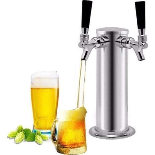 Draft Beer keg Faucet with Flow Controller Chrome Plating Shank Tap