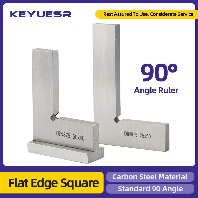 90 Degree Flat Edge Square Carpenter Square Bladed Try Square Angle Square L-shaped Carpenters Ruler Marking Gauge Carpenter