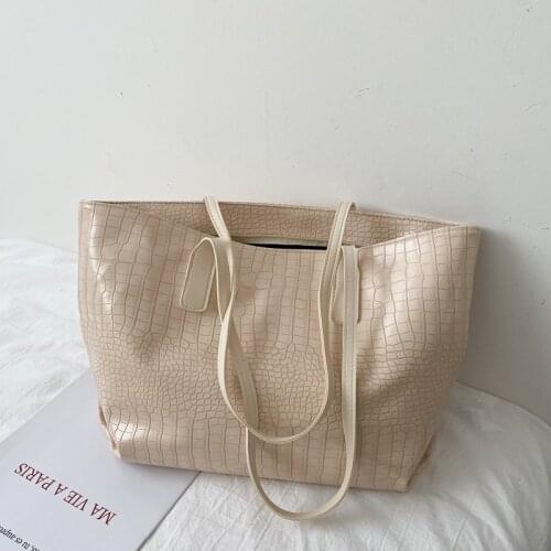 Summer Popular Big Bag Female 2021 New Large Capacity Single Shoulder Bag Korean Versatile Texture Portable Tote Bag Trend