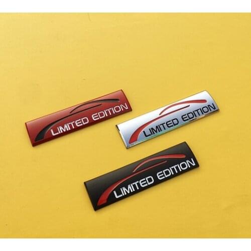 New Metal Limited Edition Custom Auto Fender Emblem Trunk Sport Badge Decal Sticker Car Accessories