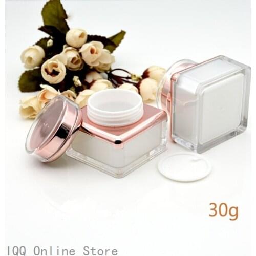 New Acrylic Bottle Cream Jar Nail Art Mask Cream Refillable Empty Cosmetic Makeup Container Bottle 5/15/30G