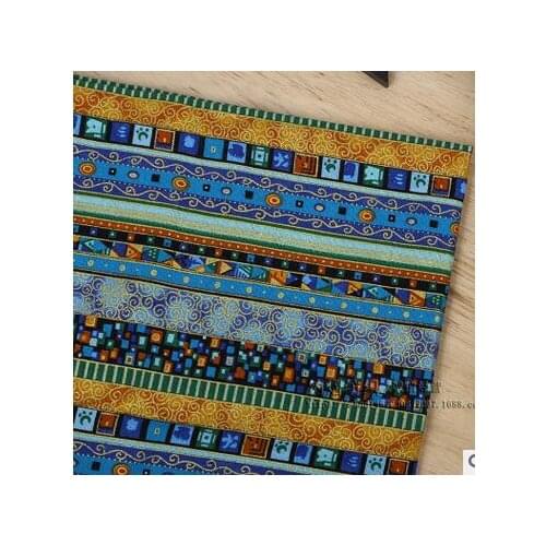 150cm*50cm Tribal Ethnic Quarters Bundle Sewing Cotton Linen Quilt Fabric DIY