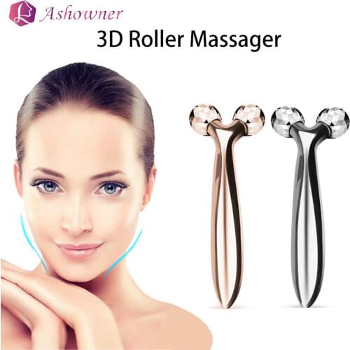 3D Face Lift Roller Massager 360 Rotate Roller Massager Y Shape For Face Lift Roller Tightening Skin Care Tools