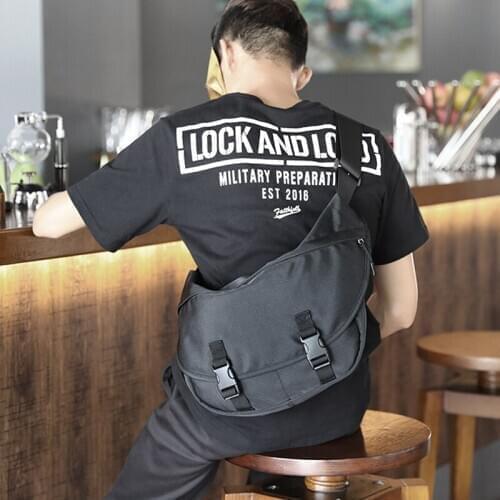 Male shoulder bag Korean Style man travel crossbody leisure handbags women Messenger bag canvas college student messenger bags