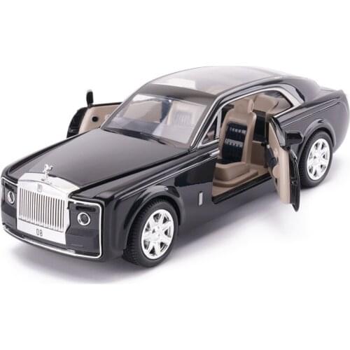 TAKARA TOMY 1:24 Model Car Boy Sound Light Toy Car with Acousto-optic Return Force Childrens Toy Gift Collection Rolls Royce