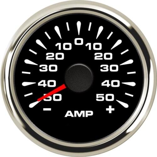 Universal Car boat 52mm AMP Current Meter Gauge Amperemeter 9-32v with 8 color backlight for Car motorcycle Auto