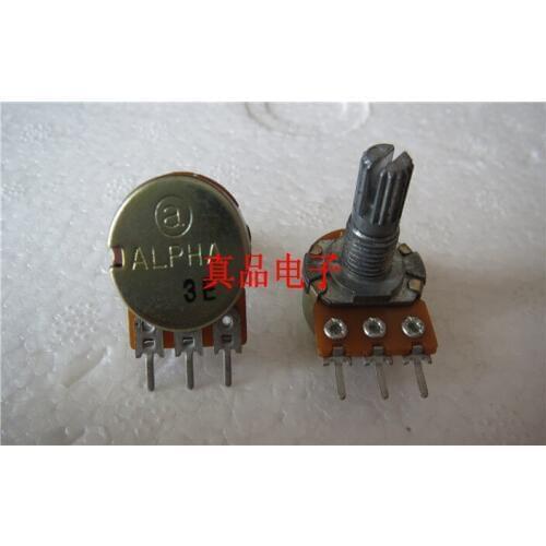 [VK] ALPHA A10K single A103 with step-up enthusiast power amplifier audio volume potentiometer 15MM flower shaft switch