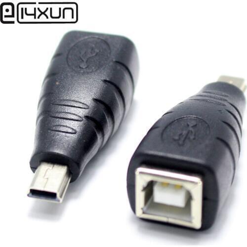 1pcs Mini USB Male Plug to Printer Type B Female jack Printer Power Plug Jack Connector Adapter for Phone PC Scanner