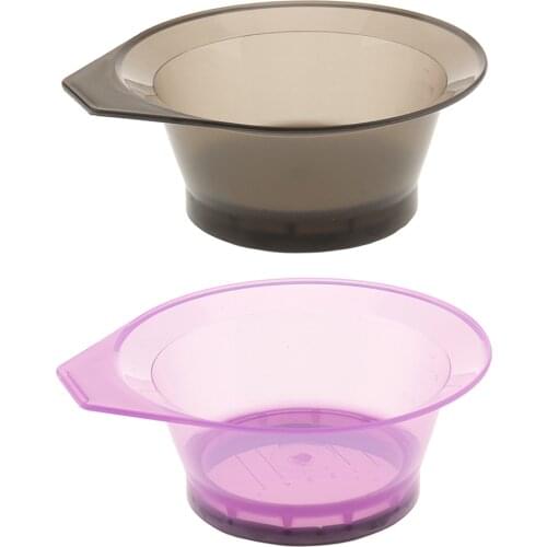2pcs Plastic Hair Styling Coloring Dyeing Tint Bowl Home DIY For Mixing Hair Colour Bleach