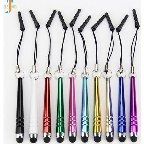 3000pcs/lot Baseball Metal Mini Capacitive Touch Pen with Dustproof Plug for Ipad IPhone Samsung Galaxy Tablet HTC Wholesale